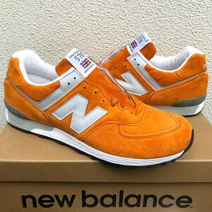 UK製 限定モデル NEW BALANCE M576POG ORANGE×GRAY US10.5D 28.5cm スウェード 新品 オレンジ×グレー 英国製 イギリス製