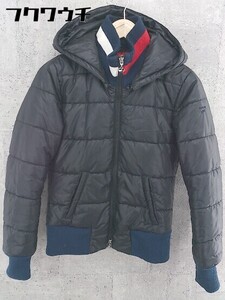 ■ ◎ tommy girl トミーガール TOMMY HILFIGER キッズ 子供服 長袖 中綿 ジャケット サイズS ブラック レディース