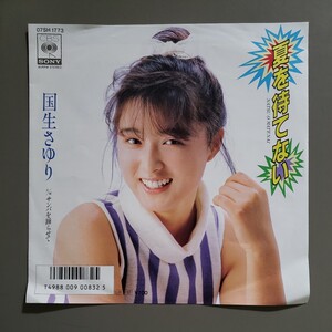 中古シングルレコード 国生さゆり ／ 夏を待てない・サンバを踊らせて