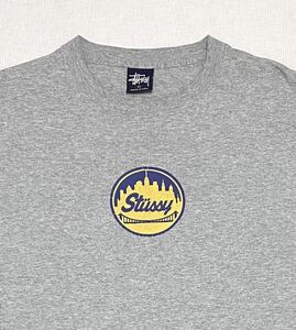 ★美品 90s STUSSY Tシャツ USA製 SizeM old 紺タグ 袖裾シングル★