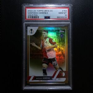 Topps uefa club competition 22-23 SANTIAGO GIMENEZ ヒメネス 50シリ RC PSA10