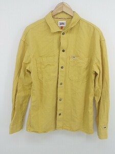 ◇ TOMMY JEANS トミー ジーンズ 長袖 デニム ジャケット サイズ S イエロー メンズ P