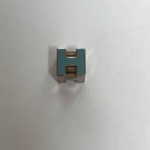 極美品エルメス HERMES Hキューブ ネックレス トップのみ ネックレストップ ブルー 070214929