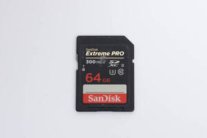 #339 SanDisk サンディスク 64GB SDカード Extreme PRO UHS-Ⅱ uhs-ii U3 300MB/s Extreme PRO SD