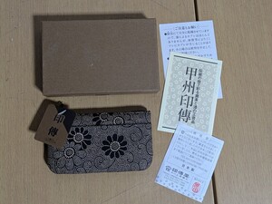 未使用 印傳屋 小銭入れ/甲州印傳 財布 INDEN-YA