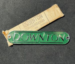 ★【NOS当時物レア物】DOWNTON ダウントンチューニングメタルバッジ デッドストック 希少品★