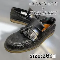 GEORGECOX×FRED PERRY コラボ タッセルローファー【26】美品