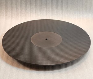 肉厚 4mm ターンテーブルシート ドライカーボン製 スリップマット LP レコード CFRP アナログ レコードプレーヤー xp402