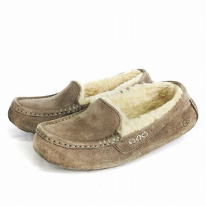 アグ UGG モカシン ローファー スリッポン ボア スエード 3312 ベージュ 23cm 靴 レディース