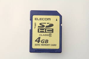 4GB SDHCカード　ELECOM エレコム 