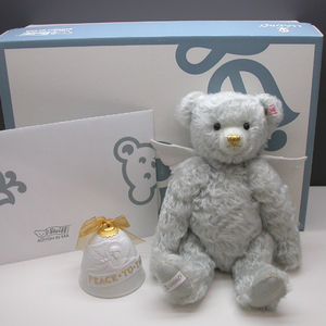 N80☆Steiff シュタイフ Lladro リヤドロ エンジェル 天使 テディベア 2007年 2007体限定 28cm 