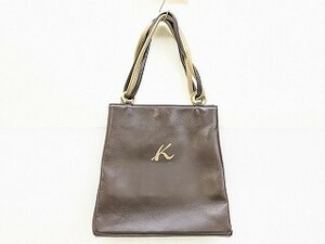 O217-N42-190 Kitamura キタムラ レザー トートバッグ ワインレッド H24cm×W24cm×D8cm 現状品3