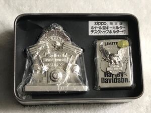 ZIPPO ジッポー オイルライター LIMITED ハーレーダビッドソン HARLEY DAVIDSON イーグル 台座 キーホルダー 1996年製 未使用 未開封 限定