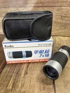 D2f Kenko ケンコー 単眼鏡 7×18 箱付き ケース付き コンパクトボディ ミニ 趣味 持ち運び 片手で使える