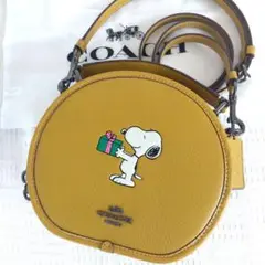 COACH ショルダーバッグ キャンティーン スヌーピー ピーナッツ コラボ