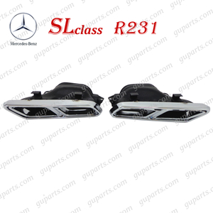 ベンツ SL R231 S65 AMG S63 AMG 231474 左 右 リア マフラー カッター エンド メッキ A2314900327 A2314900427 2314900327 2314900427