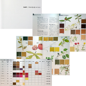 草木で染める_軽装版｜草木染 植物染め 染色技法書 染め方 方法 工程解説 材料 道具 染料 媒染剤 作例集 現物カラー色目表付 色見本#yr