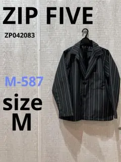 M-587 ZIP FIVE ストライプ柄テーラードジャケット！！