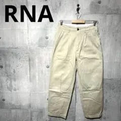 RNA レディース ツータックチノパンツ ワイドパンツ S ベージュ