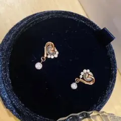 4℃ピアス　18K ゴールドピンク