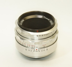 ドイツ製 Carl Zeiss Jena Tessar 2.8/50 シルバー M42 840N-338 Q1 半自動絞 絞羽8枚 