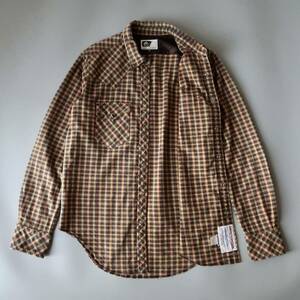 【オールドEngineered Garments マルチカラープレッド ヘヴィーコットン ウエスタンシャツ 表記M USA製】ビンテージ2000