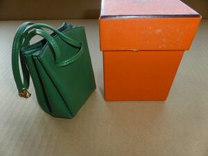 ◆送料無料◆エルメス　HERMES◆グリーン ヴェスパポーチ(USED)◆