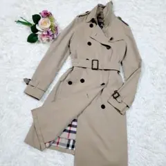 美品 S バーバリー BURBERRY ライナー付 トレンチコート 34ベージュ