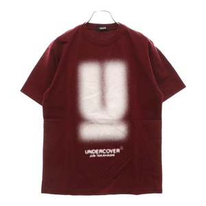 UNDERCOVER アンダーカバー 24SS TEE HAZE U ヘイズUロゴ半袖Tシャツ ボルドー UC1D9809-1