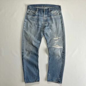 ヒゲ美色♪66後期 70s USA製 Levis 501 W38L34 オリジナル ビンテージ リーバイス 501 66後期 赤耳 ゴールデンサイズ リペア