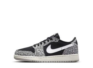 Nike GS Air Jordan 1 Retro Low OG "Black Cement" 22.5cm CZ0858-001