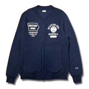 Champion × BUDDY 別注 リバースウィーブ スナップ スウェット トレーナー XL ネイビー 単色タグ 復刻 チャンピオン バディ