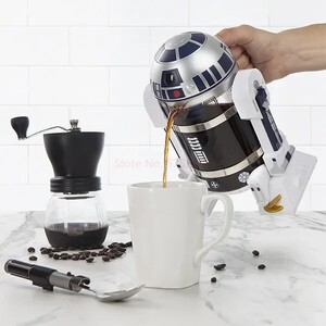 ★未使用 R2D2 ハンドコーヒーマシン クリエイティブロボット スターウォーズ 卓上 コーヒーメーカー ポット 海外限定品 STAR WARS SF 映画