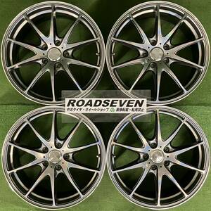 ★RAYS VOLK RACING G25 レイズ ボルクレーシング★18×7.5J +48 5H PCD114.3 ハブ径:約73mm 4本セット 中古アルミホイール 鍛造★送料無料