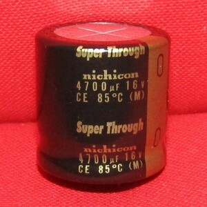 CN22 nichiconオーディオ用電解コンデンサ Super Through 4700μF16V