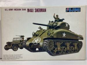 フジミ　1／76　シャーマンM4A1　アメリカ陸軍中戦車　ジープ付き　ジャンクお手付き