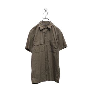 Dickies 半袖 無地シャツ ディッキーズ M ベージュ ポケット 古着卸 アメリカ仕入 a606-5092