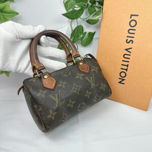 1円 LOUIS VUITTON ルイヴィトン モノグラム ミニスピーディ ハンドバッグ ショルダー M41534 シリアルナンバー TH0932 2way 