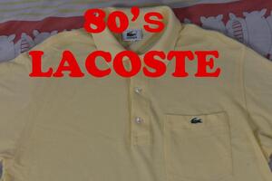 ラコステ 80’ｓ ポロシャツ 12942ｃ ビンテージ LACOSTE 00