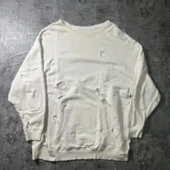 【vintage】希少　ボロボロ　スウェット　古着　ダメージ　BORO 一点物