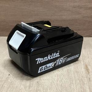 1円スタート！マキタ 18V リチウムイオンバッテリー 6.0Ah　BL1860B 中古品 充電回数4回 税込