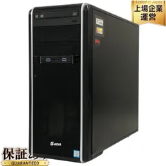 TUKUMO G-GEAR GA7J-G82T/CP1 ゲーミングデスクトップPC Core i7-6700 40GB HDD 3.0TB SSD 250GB SSD 1TB WIN10 GTX 1060 中古 T9607666