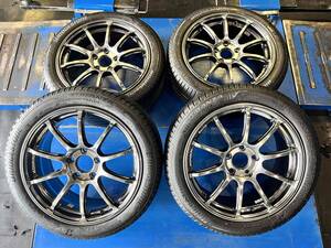 ADVAN Racing RS2 7.5J-17インチ ET48 5H-112 ブリヂストン トランザT005 225/45R17 BMW 1シリーズ、2シリーズグランクーペ(F40,F44)