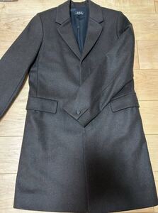 1円スタート☆A.P.C チェスターコート S ブラウン