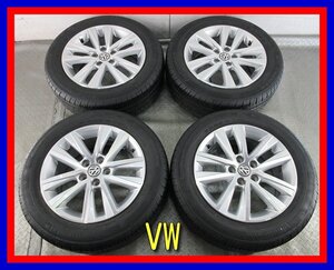 ■中古タイヤホイール■　VolksWagen 純正 15インチ 6J +40 5H 100 Continental Contipremiumconfact2 185/60R15 激安 送料無料 K273