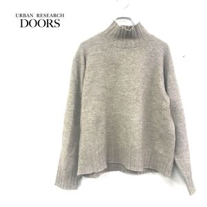 1N2135-W◆URBAN RESEARCH DOORS アーバンリサーチ ドアーズ プルオーバーニット ハイネック シンプル◆size:One ブラウン系 アクリル 他