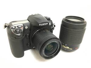 ★ FUJIFILM デジタル一眼カメラ ★ FinePix S5 Pro + Nikon S NIKKOR 55-200/ 1:4-5.6 + P 18-55/1:3.5-5.6 レンズセット ニコン