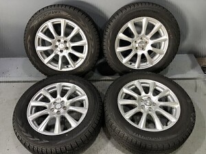 8分山程(WW6G041)JOKER 17x7J 5穴 100 +50 + YOKOHAMA ice GUARD G075 225/60R17 99Q 2020年 スタッドレス 冬タイヤ 送料無料