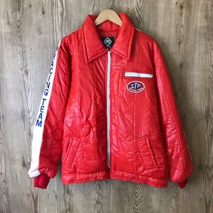 イングランド製 80s VINTAGE STP 中綿入り ナイロン ジャケット メンズ Lサイズ位 80年代 ヴィンテージ 古着 e24040117