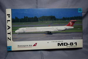 ■珍品1/144 プラッツ マクドネルダグラスMD-81ハーレクインエア(日本エアシステムJAS)【検】HARLEQUIN JAPAN AIRSYSTEML レインボー